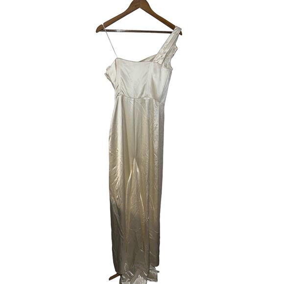 Reformation Eisa Silk Dress Ivory size 2 NWT - Picture 7 of 12